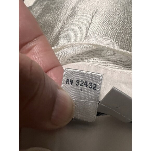 Kay Unger newyork 100%silk silver ivory thread-sequence work size 6 party dress - Picture 10 of 12